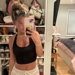 Cotton On Women's Black Crop-top